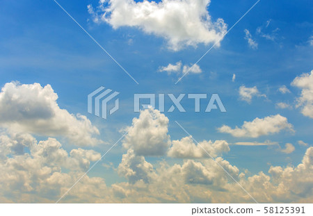 colorful dramatic sky with cloud at sunset. colorful dramatic sky with cloud at sunset. 58125391