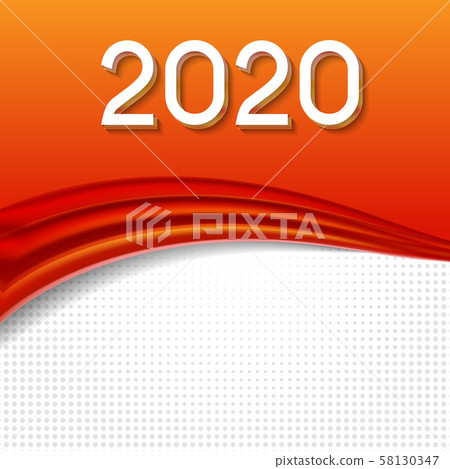 2020 Abstract Vector Illustration of New Year on 2020 Abstract Vector Illustration of New Year on 58130347