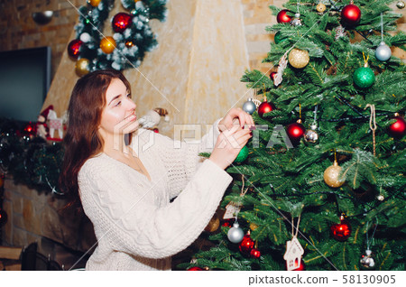 Cute girls at home 58130905
