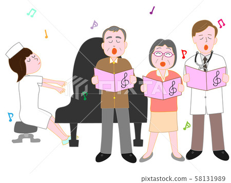 Medical staff and patient concert in hospital Medical staff and patient concert in hospital 58131989