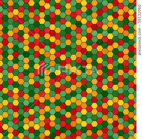 Hexagon pattern. Vector seamless background - Stock Illustration ...