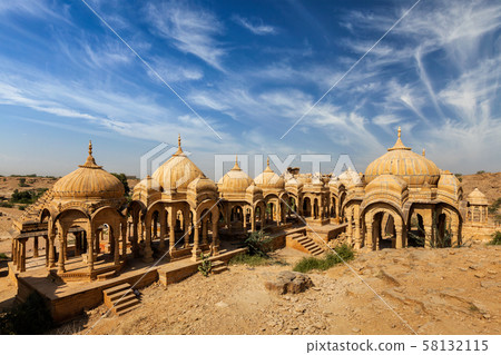 Bada Bagh ruins in Jodhpur, Rajasthan, India 58132115