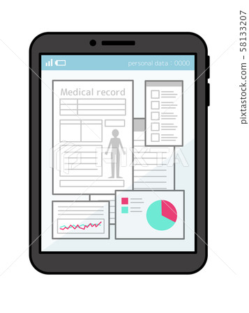Electronic medical record-tablet 58133207
