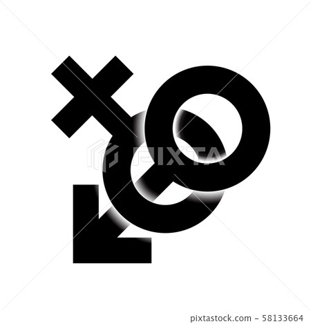 Black monohrome Sex icon illustration Black monohrome Sex icon illustration 58133664
