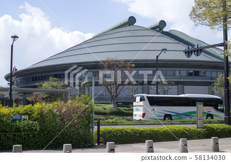 A view of the prefectural general gymnasium in Hiroshima City A view of the prefectural general gymnasium in Hiroshima City 58134030