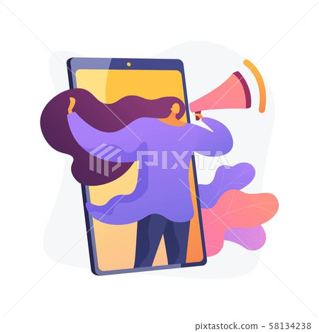 Mobile marketing, SMM vector concept metaphor. Mobile marketing, SMM vector concept metaphor. 58134238