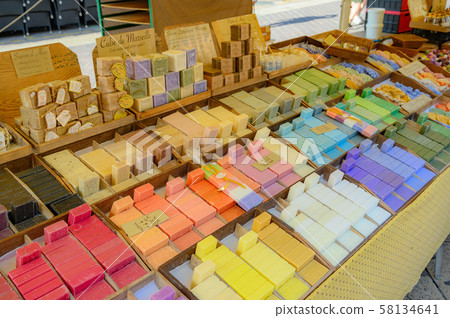 Nice Old Town Market, Market Soap, Summer Fruits, Southern French Stores, Resort Shops, French Street Corner 58134641