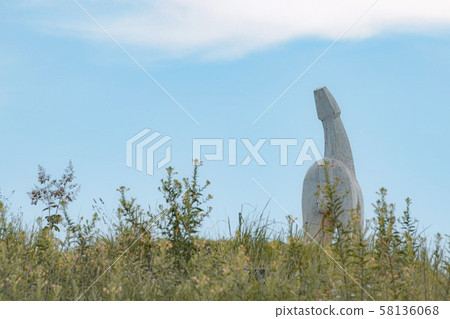 Mount Jinma, summit, horse sculpture Mount Jinma, summit, horse sculpture 58136068