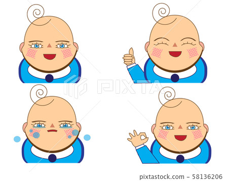 Baby facial expression 2 Baby facial expression 2 58136206