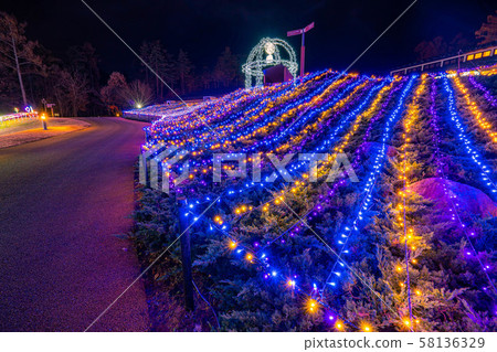 National Alps Azumino Park Illuminated Winter Omachi / Matsukawa Area National Alps Azumino Park Illuminated Winter Omachi / Matsukawa Area 58136329