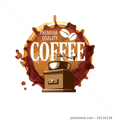 Coffee logo. Vector illustration on white background Coffee logo. Vector illustration on white background 58138136