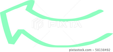 Arrow cold color hand drawn cute rough doodle Arrow cold color hand drawn cute rough doodle 58138492