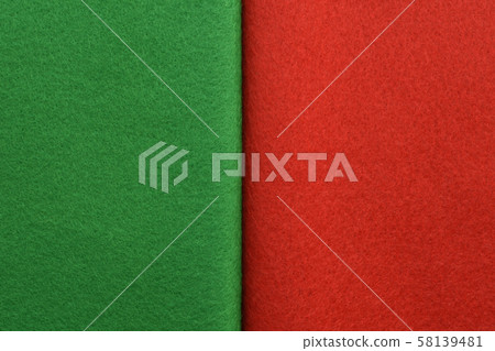 Green and red felt. Christmas image. Green and red felt. Christmas image. 58139481