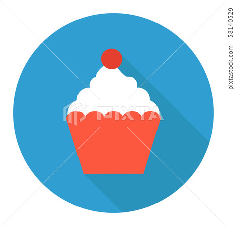 vector cake icon flat design cake Template for vector cake icon flat design cake Template for 58140529