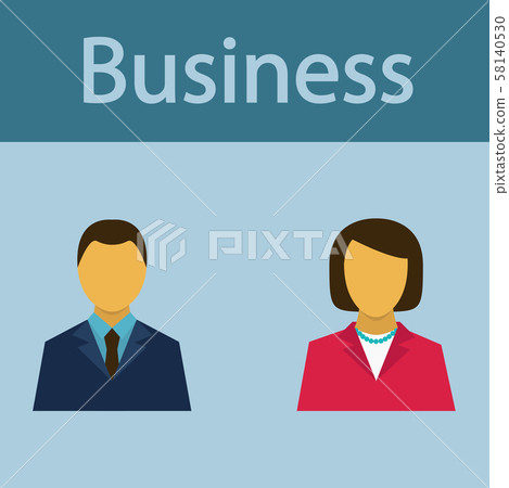 Business people Flat icons for Web and Mobile Business people Flat icons for Web and Mobile 58140530