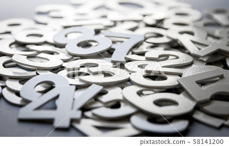 Mathematics background made with solid numbers Mathematics background made with solid numbers 58141200