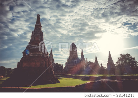 Wat Chaiwatthanaram temple, Ayutthaya, Thailand 58141215