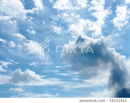 Clear sky and clouds Clear sky and clouds 58141412