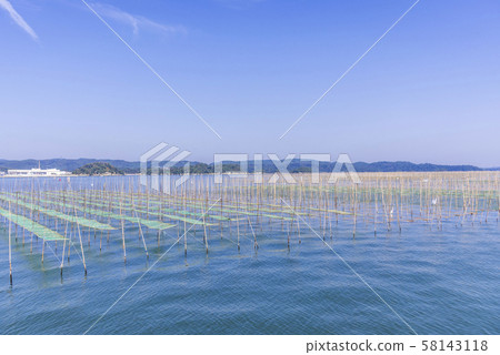 Nori culture in Matsushima Bay 58143118