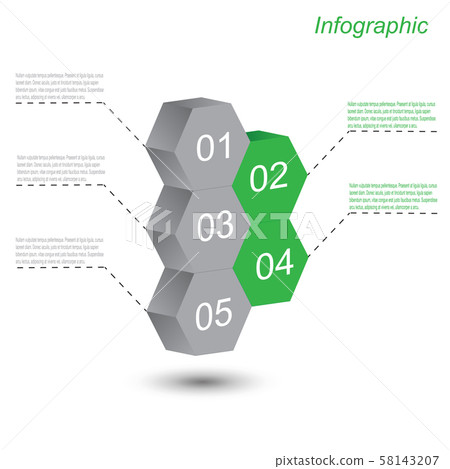 Info-graphic design template.  58143207
