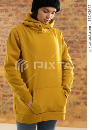 Young woman wearing casual clothes 58143665