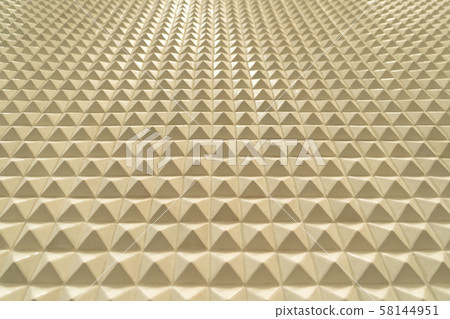 Triangle pyramid tiles pattern surface texture. 58144951