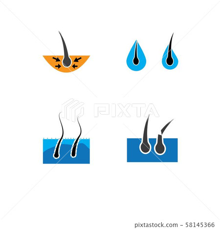 hair icon Vector Illustration design Logo 58145366