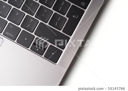 Close up of the laptop keyboard. Close up of the laptop keyboard. 58145766