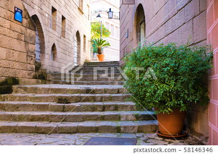 Territory of architectural complex Poble Espanyol Territory of architectural complex Poble Espanyol 58146346