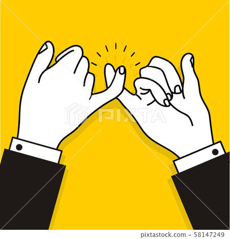 business promise hands gesturing on yellow business promise hands gesturing on yellow 58147249