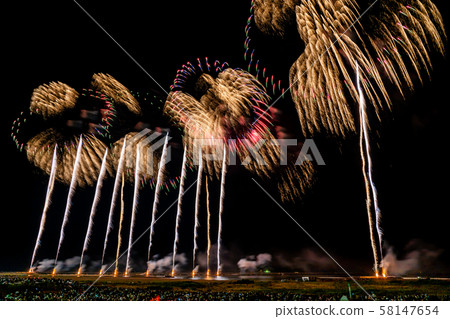 Niigata Prefecture Gion Amagasaki Festival Sea Fireworks Festival 300 Shakudama Niigata Prefecture Gion Amagasaki Festival Sea Fireworks Festival 300 Shakudama 58147654