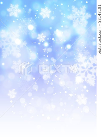 藍色炫彩雪花紋 58148181