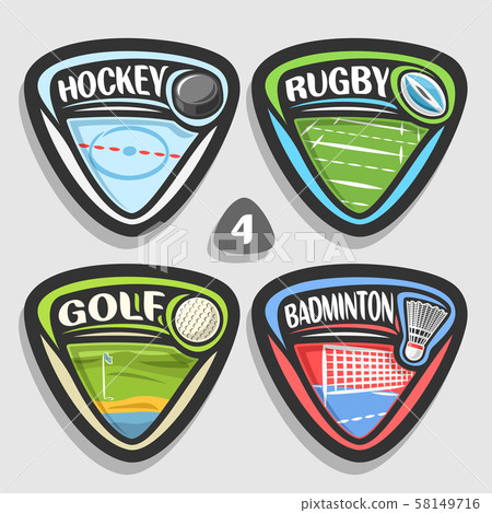 Vector set of sport logos Vector set of sport logos 58149716