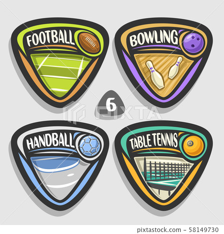 Vector set of sport logos 58149730