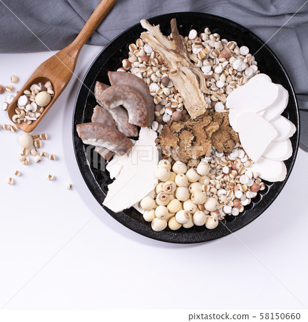 Taiwanese four herb soup Mochi Yakuzen soup with motsu 58150660