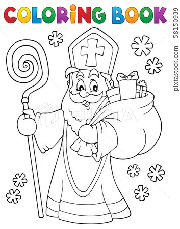 Coloring book Saint Nicholas topic 2 Coloring book Saint Nicholas topic 2 58150939