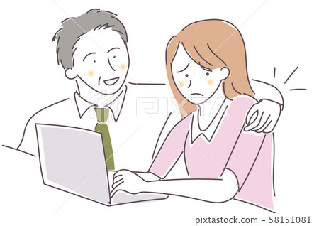 Men and women sexual harassment boss subordinates Men and women sexual harassment boss subordinates 58151081