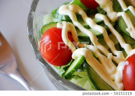 Mayonnaise in salad 58151319