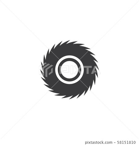 Industrial saw vector illustration icon Industrial saw vector illustration icon 58151810