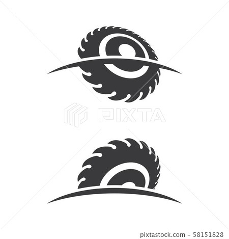 Industrial saw vector illustration icon Industrial saw vector illustration icon 58151828