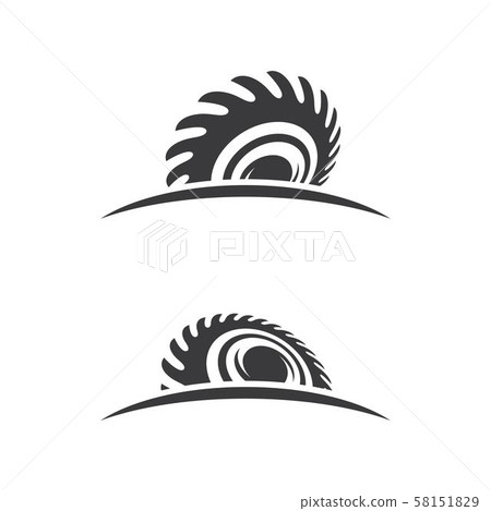 Industrial saw vector illustration icon Industrial saw vector illustration icon 58151829