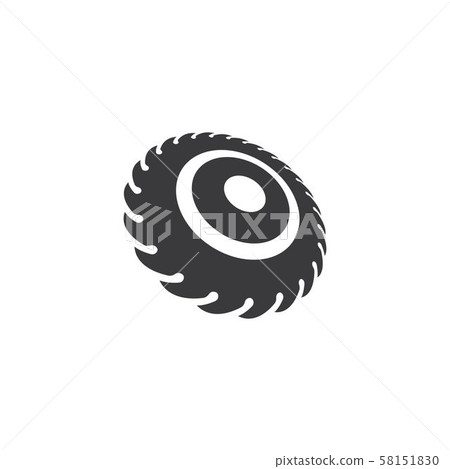 Industrial saw vector illustration icon 58151830