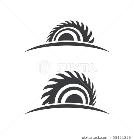 Industrial saw vector illustration icon Industrial saw vector illustration icon 58151836