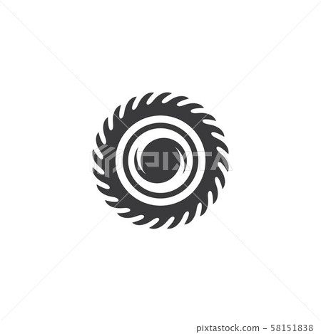 Industrial saw vector illustration icon Industrial saw vector illustration icon 58151838