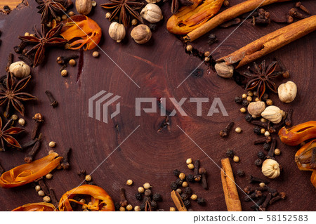 Best cardamom, Clove, Piper nigrum, Black Pepper, Best cardamom, Clove, Piper nigrum, Black Pepper, 58152583