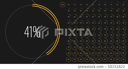 Set of circle percentage diagrams from 0 to 100 Set of circle percentage diagrams from 0 to 100 58152822