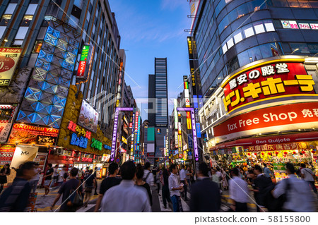 "Tokyo" Shinjuku Kabukicho, red light district "Tokyo" Shinjuku Kabukicho, red light district 58155800