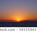 在海上日落 58155943