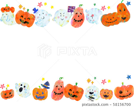 Ghost pumpkin frame 58156700