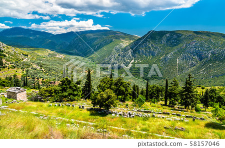 Archaeological Site of Delphi in Greece Archaeological Site of Delphi in Greece 58157046